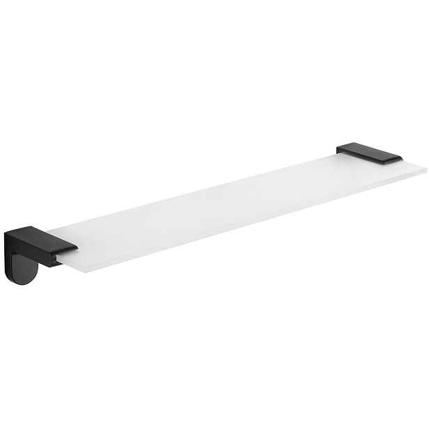 Skleněná polička MEXEN LEA 47 cm černobílá