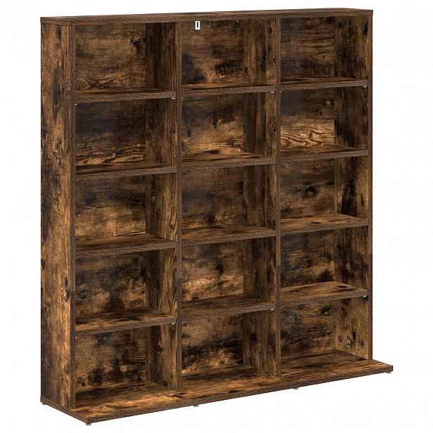 vidaXL CD skříň Kouřový dub 96 x 23,5 x 97,5 cm Kompozitní dřevo