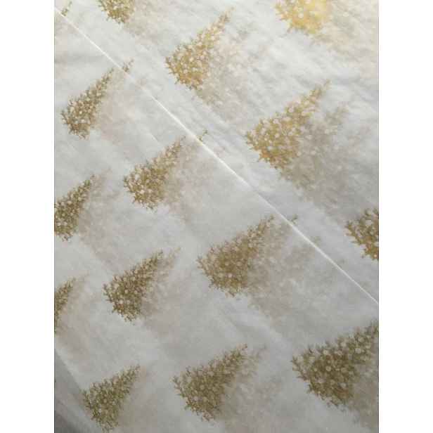 Zlaté vánoční stromky papír-pergamen 140 listů 50x75 cm