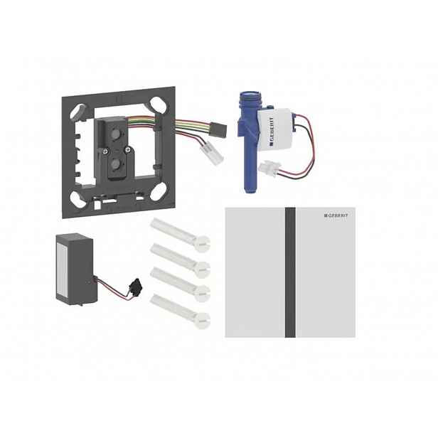 Geberit - Elektronické ovládání splachování pisoárů typ 40, síťové napájení, easy to clean, Bluetooth, matná bílá 116.227.JT.1