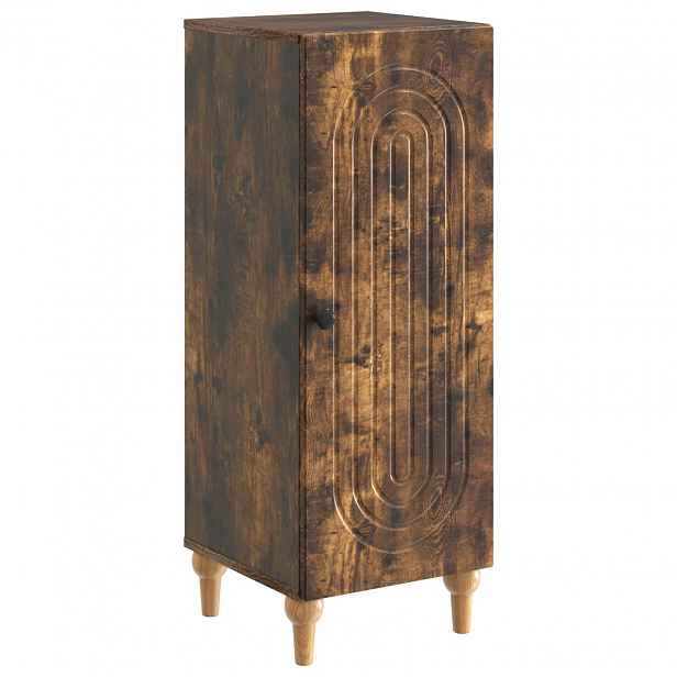 vidaXL Servírovací skříň Kouřový dub 33 x 34,5 x 90 cm