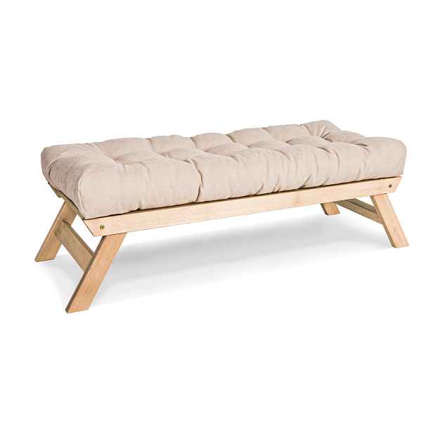 MarLiving Lavice BREEZIO 01 140 cm z masivu/krémová