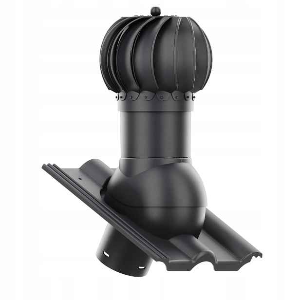 Otočný kulový větrací komín ⌀ 125 mm pro Classic Star, Elegant Antracit