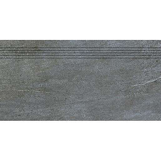 Schodovka Rako Quarzit tmavě šedá 40x80 cm mat DCP84738.1