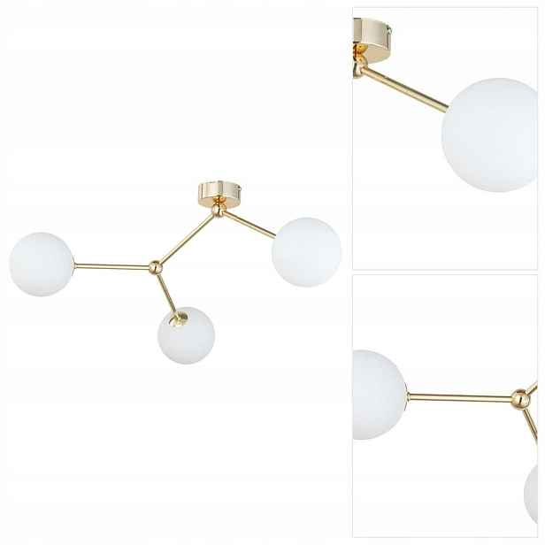 Stropní svítidlo bílá Fairy zlatá rámová harmonická forma v kuchyni Tk Lighting