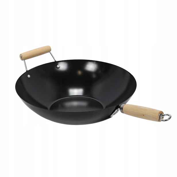 Wok S Nepřilnavou Povrchovou Úpravou Černá Hluboká Pánev Ø 35 cm