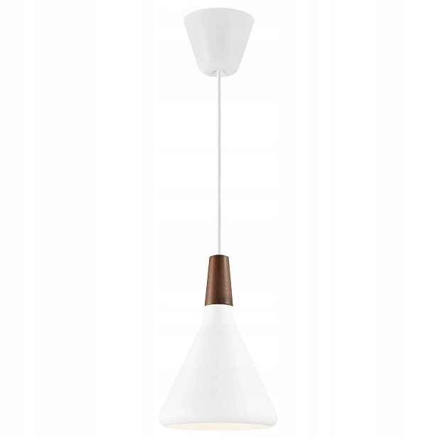 Závěsná lampa Nori 18 1x40W bílá/hnědá, kovové stínidlo Nordlux Dftp