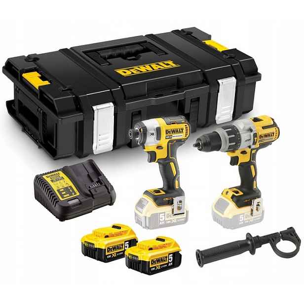 DeWalt DCK276P2 18V Xr Combo Set DCD996 DCF887 2x5Ah 205 nm 95 nm