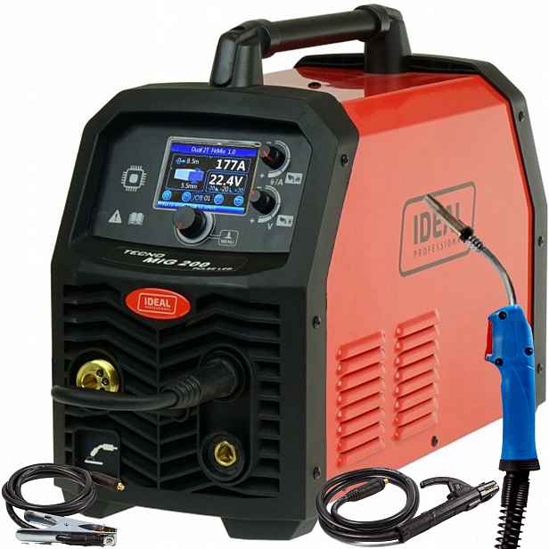 Migomat Ideal Tecno Mig 200 LCD Dual Puls 28-200 A