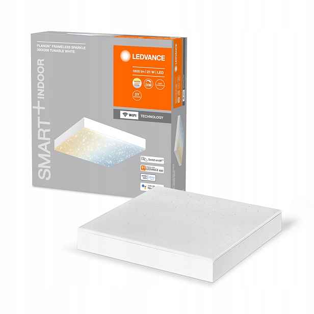 Stropní Svítidlo Led Panel Bezrámečkový 21W 850lm Cct 30cm Bílý Smart+ WiFi Frameless