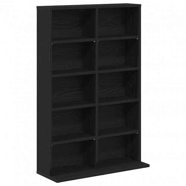 vidaXL CD skříň Černý dub 65 x 23,5 x 97,5 cm Kompozitní dřevo