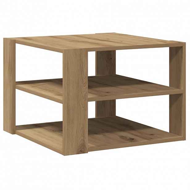 vidaXL Konferenční stolek dub artisan 58x58x40 cm kompozitní dřevo