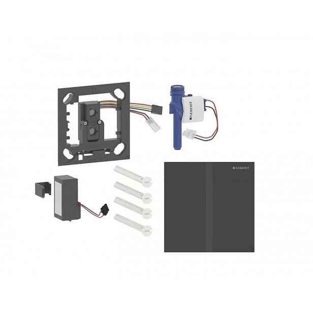 Geberit - Elektronické ovládání splachování pisoárů typ 40, bateriové napájení, easy to clean, Bluetooth, matná černá 116.237.14.1