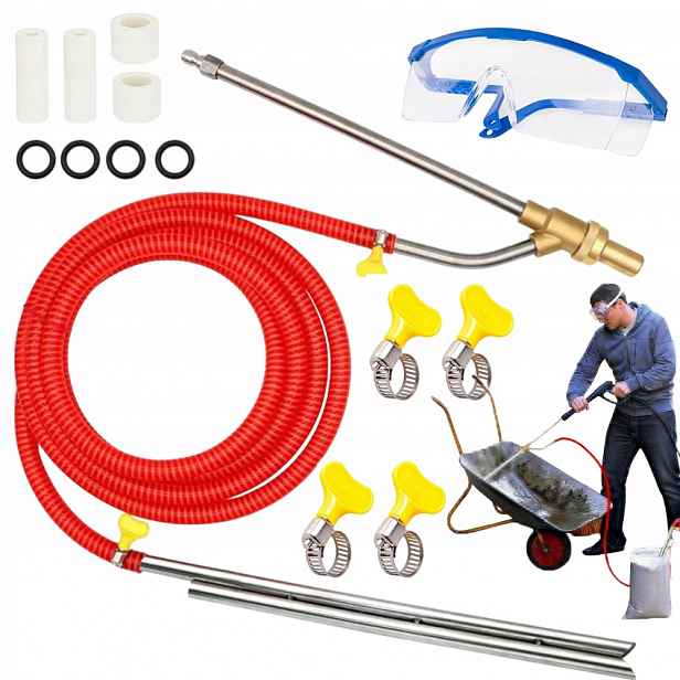 Pistole Na Mokré Pískování 5000 Psi 1/4" Na Rez A Barvu 4 Trysky