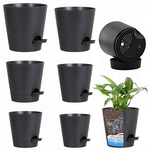 Plastové květináče 6 ks 5-8 palců pro orchideje a sukulenty jako Dárek