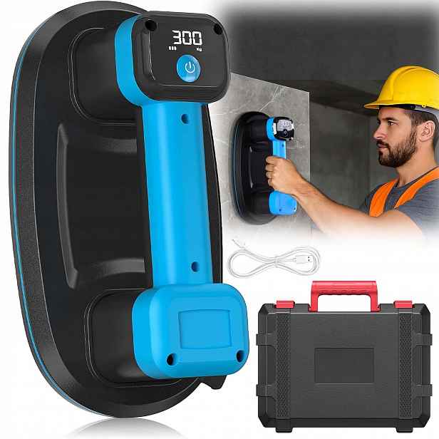 Přísavka Slinuté Dlažby Max 300 Kg 3600 Mah Pro Aku Destičky