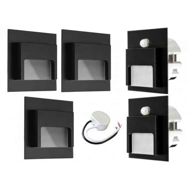 Sada osvětlení schodů Halogen Led 5x senzory