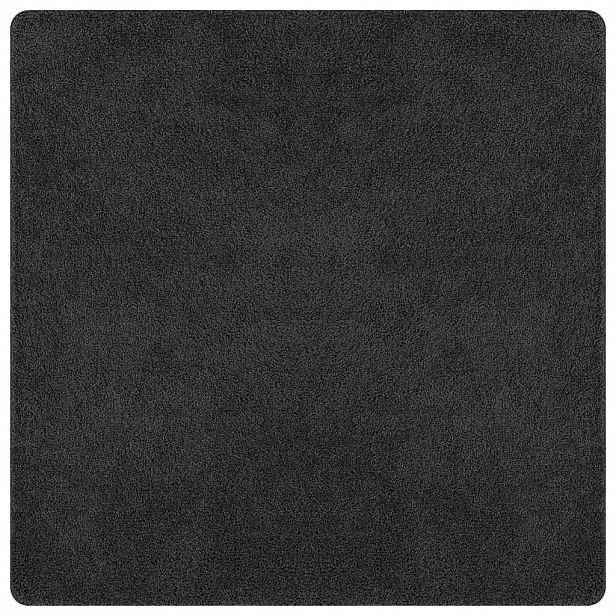 vidaXL Protiskluzový Shaggy koberec Tmavě šedá 200 x 200 cm PP