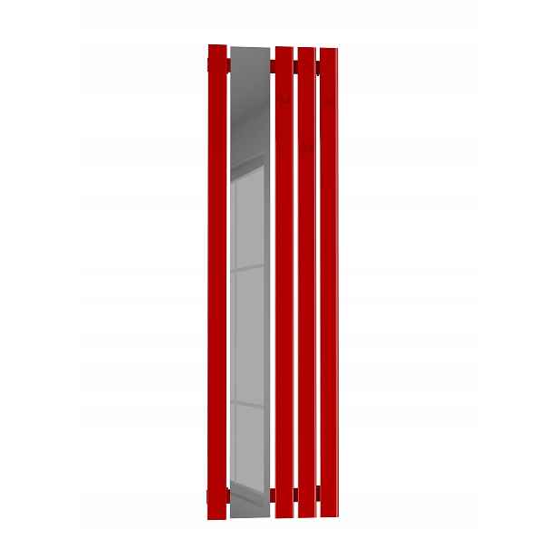 Dekorativní panelový radiátor Bello mirror hook 100/45 Červený