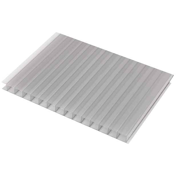 Deska polykarbonátová dutinková MULTICLEAR 10 BOX 2 WALL SC 2UV grey 2 100×6 000 mm