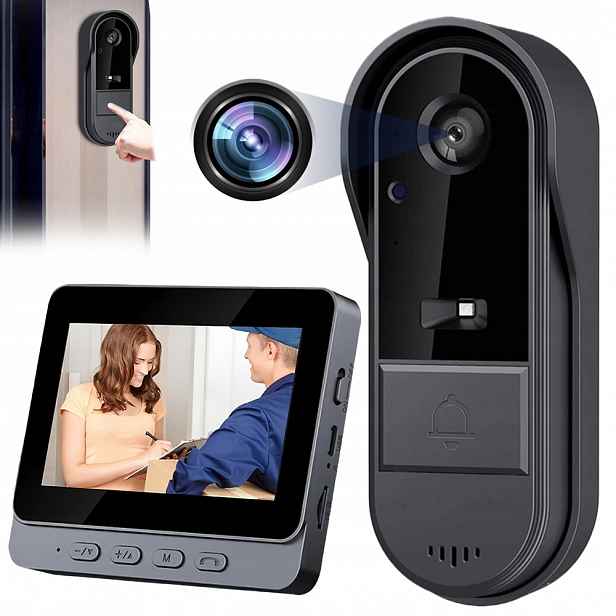Sada Videodomofon Kamera Dotykový Monitor 4.3'' Aplikace Bluetooth