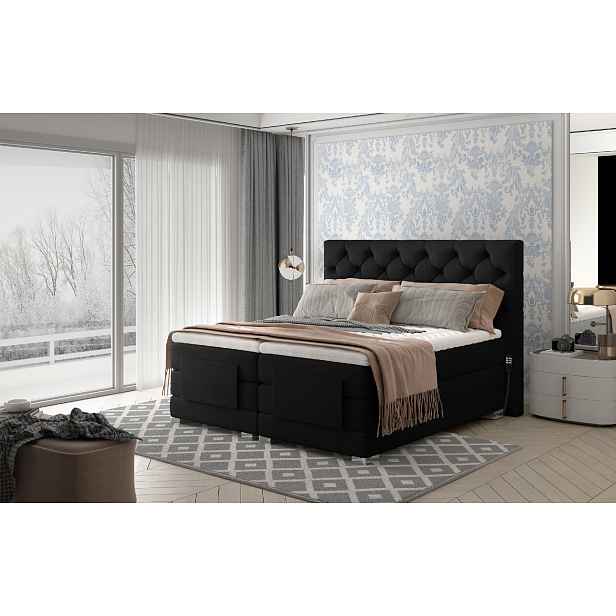 Boxspring Clover Rozměr: 140 x 200 cm, látka: MatVelvet 99