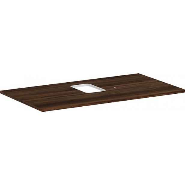 Deska pod umyvadlo Hansgrohe Xelu Q 98x1,6x55 cm tmavý ořech 54121630