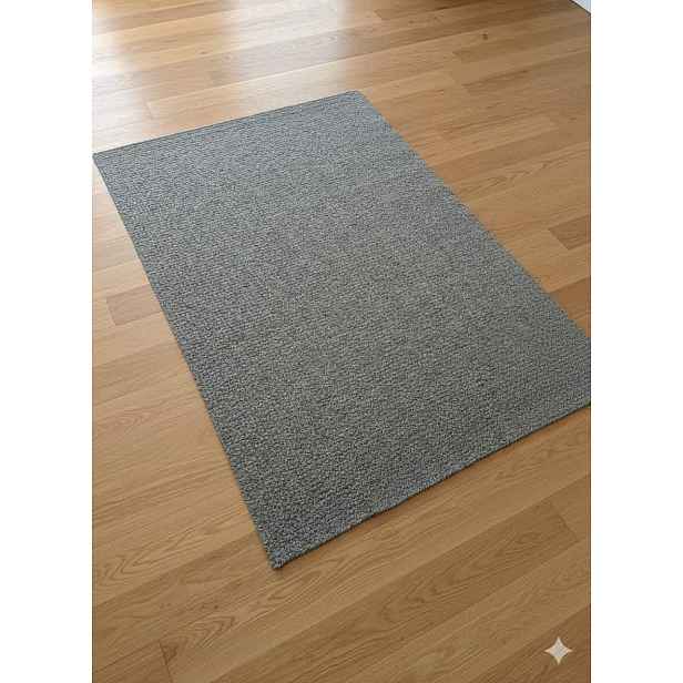 Koberec Moderní 160x230 Šedý Tkaný Plochý Do Obývacího Pokoje A Ložnic