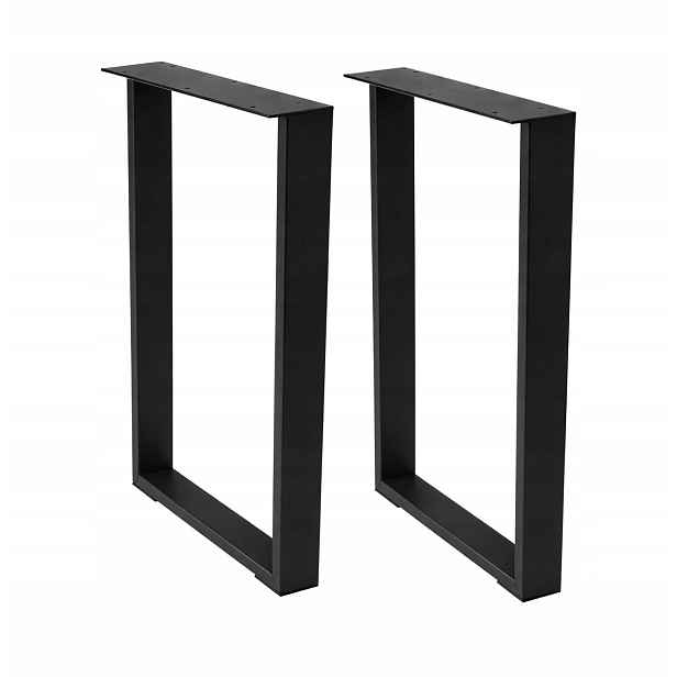 Nohy ke stolu 720x600 profil 60x20 mm kovové nohy pro stůl „D“ 2 ks Loft