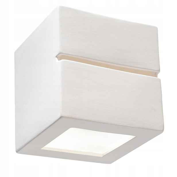 Pure Lume keramická nástěnná lampa Regulo Line bílá E27 1x60W IP20 15 cm