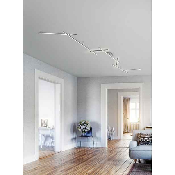 LED stropní osvětlení Trio Indira nikl 674610707