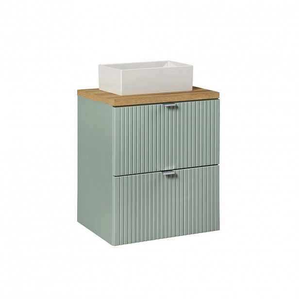 Petits-meubles UMYVADLO 50.4cm Jade Zelená a dřevo
