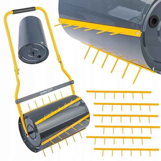 Zahradní Válec Na Trávy Aerator 35L 50CM Hroty Šlehač Půdy