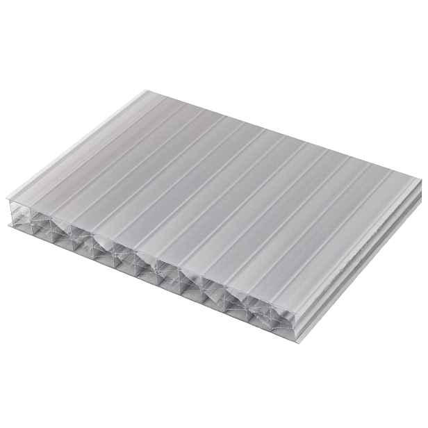 Deska polykarbonátová dutinková MULTICLEAR 16 5X SC 2UV grey 2100×5000 mm