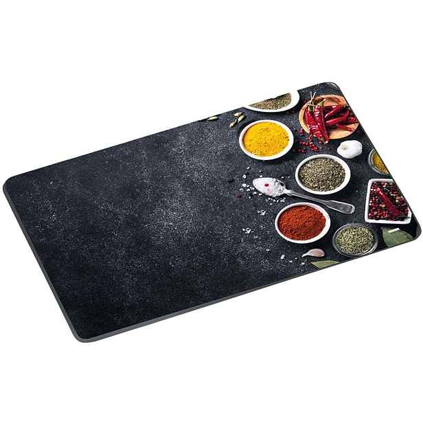 Kesper Skleněné krájecí prkénko SPICES 29,5x19 cm černé