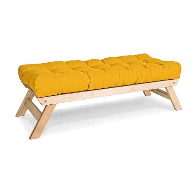 MarLiving Lavice BREEZIO 01 140 cm z masivu/žlutá