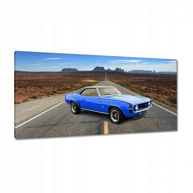 Obrazy 115x55 Modrý Chevrolet Ss