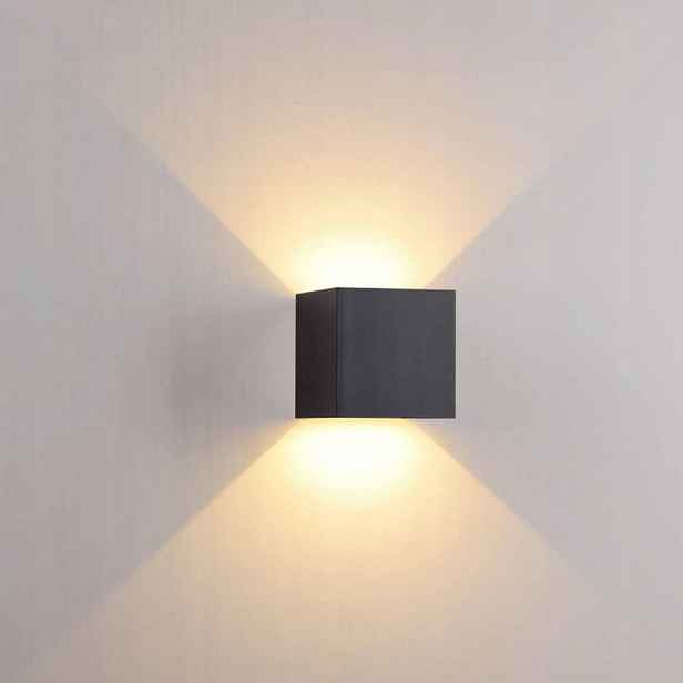 Led Nástěnná Lampa Černá Moderní Kreativní 3000K 20W teplá bílá
