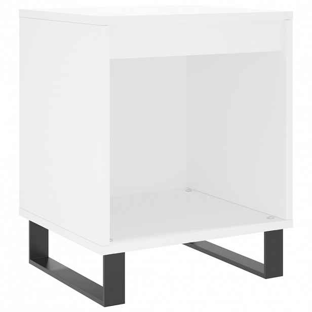 vidaXL Noční stolek bílá 40x35x50 cm kompozitní dřevo