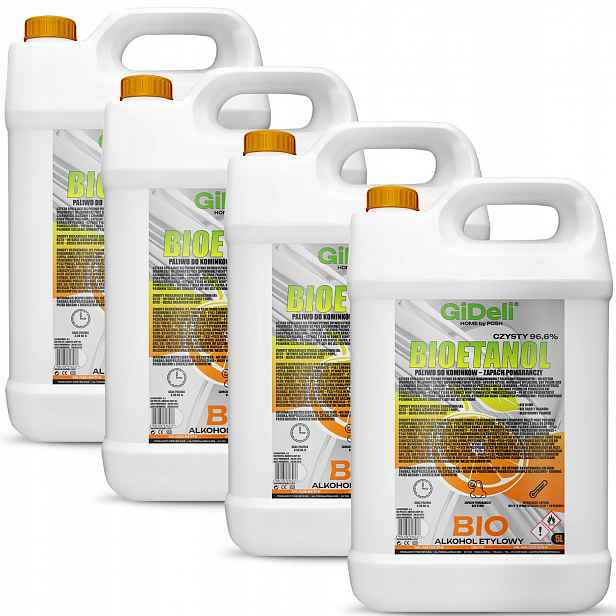 Bioetanol do krbu 4 x 5 l, vůně pomeranče, biopalivo