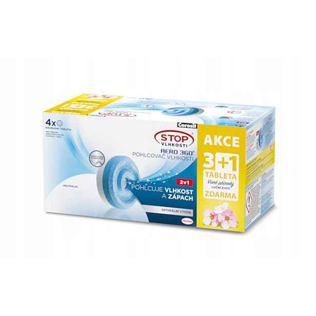 náplň do pohlcovače vlhkosti Csv-aero 360, 4x450g tableta, luční kvítí
