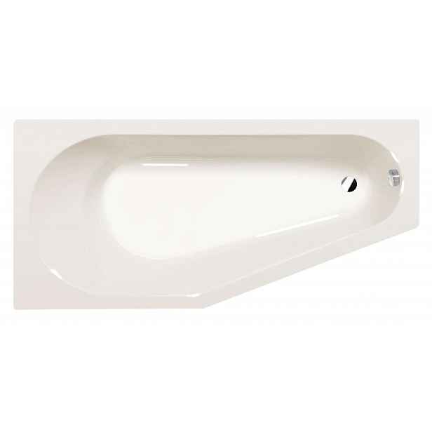 Polysan Tigra - Asymetrická vana L 170x80 cm, ivory 90111.40