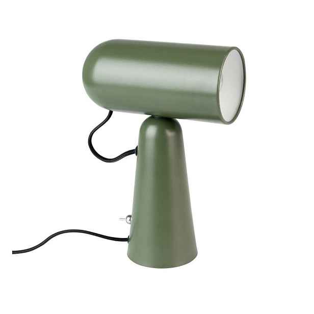 Zelená stolní lampa White Label Vesper