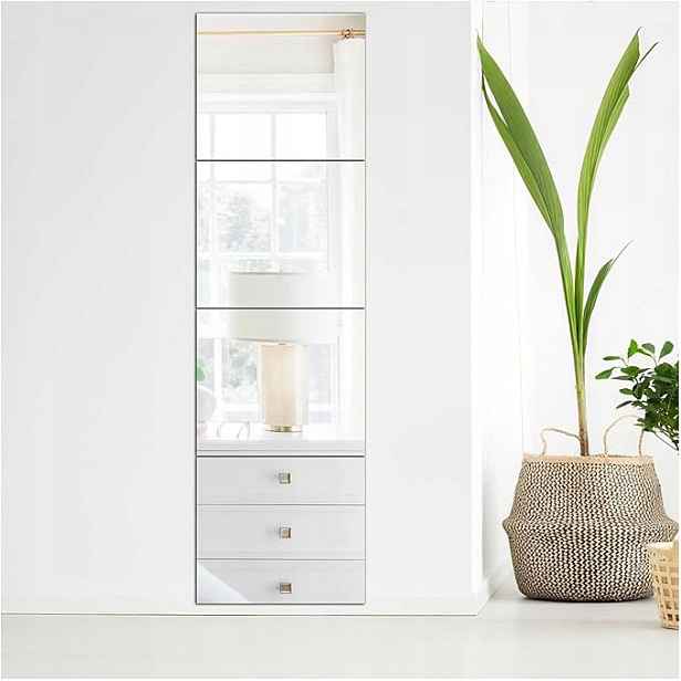 Zrcadlo 140 x 35 cm Skleněné zrcadlové dlaždice Diy (mahlen)