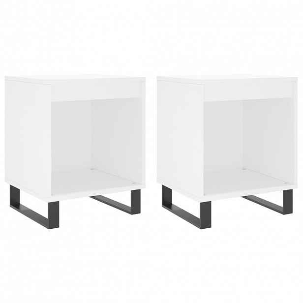 vidaXL Noční stolky 2 ks bílé 40 x 35 x 50 cm kompozitní dřevo