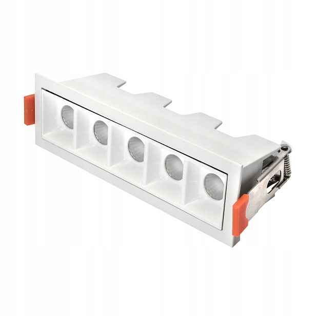 Domeno lineární zapuštěné svítidlo 14,5 cm bílé Led 10W 3000K