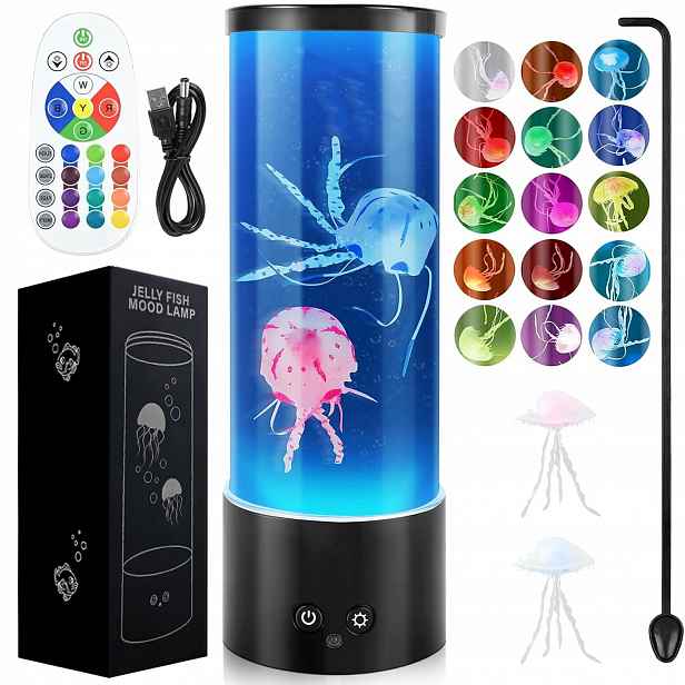 Lávová Lampa Led Lampa Medúzy Akvárium Lampička Usb Rgb Noční Lampa Stolní