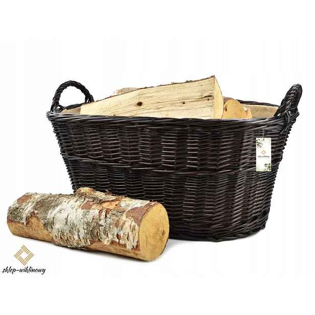 Polský krbový koš na palivové dřevo do krbu Kontejner Košík 60 cm Pl