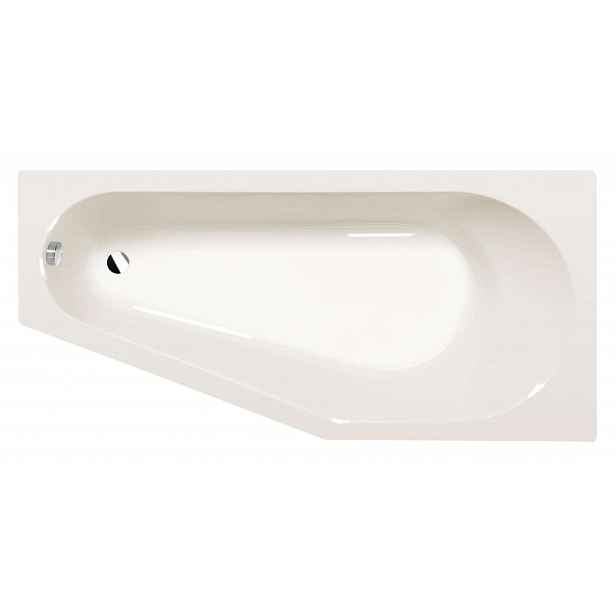 Polysan Tigra - Asymetrická vana R 170x80 cm, ivory 90611.40