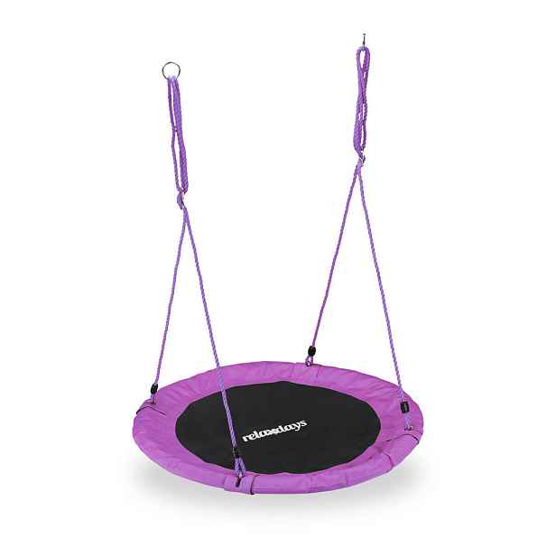 Relaxdays HOUPAČKA hnízdová Fialová nastavitelná výška 110 cm